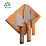 ست جاقو و تخته 4 تکه صربستانی لایف کمپ کد 45820