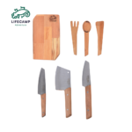 ست چاقو و تخته 7 تکه ژاپنی لایف کمپ کد 45829